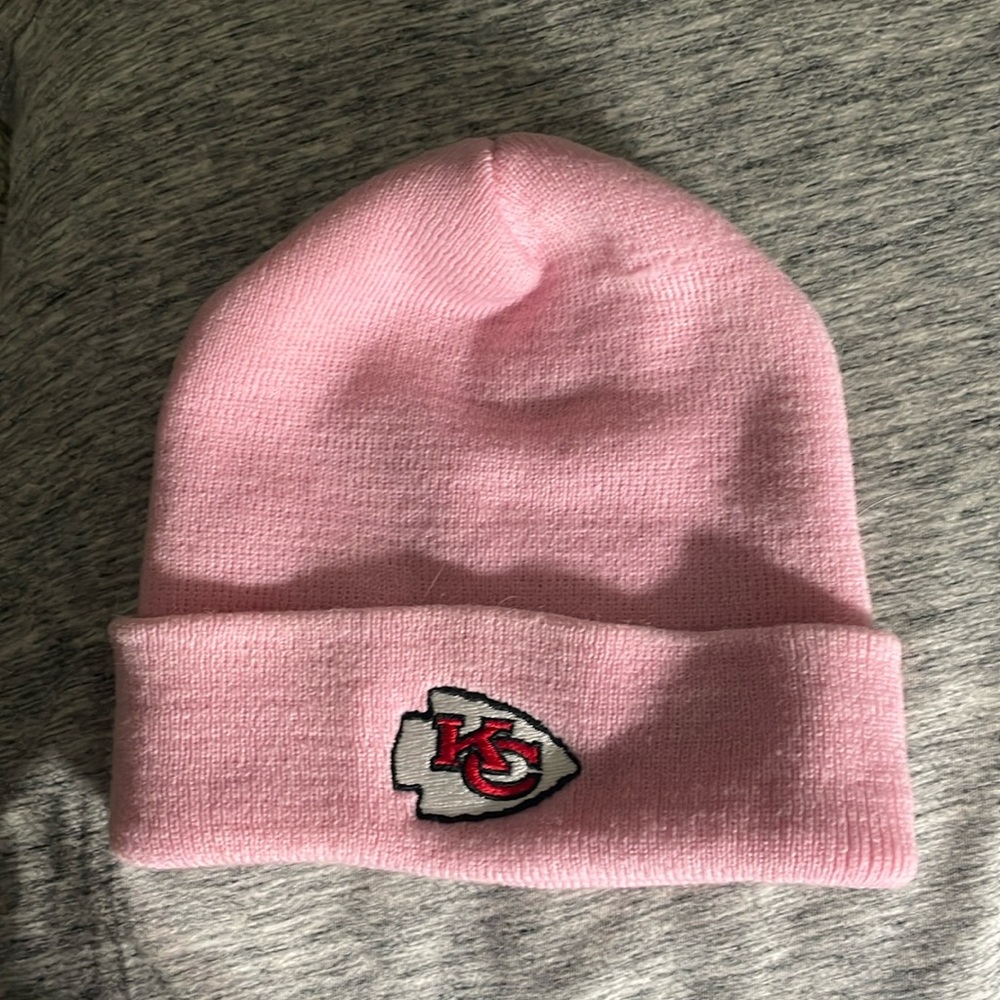 Pink chief beanie